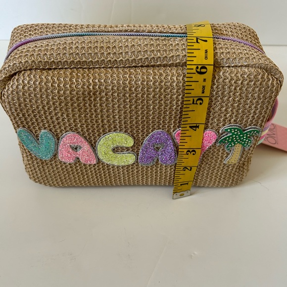Raised Letter Vacay Toiletries Cosmetic Bag - Picture 11 of 15